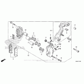 Схема вузла: Лівий-передній гальмівний супорт для Honda GL1800 Gold Wing F6B Bagger