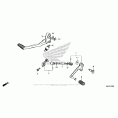 Схема вузла: Педаль (Лапка) для Honda CB1100