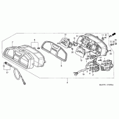 Схема узла: Панель приборов для Honda XL600 Transalp