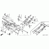 Схема вузла: Рама для Honda CBR600 CBR600F4