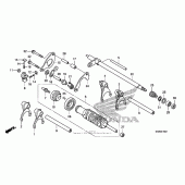 Схема вузла: Gearshift drum (2) для Honda VFR1200 VFR