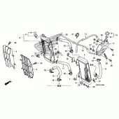 Схема вузла: Радіатор для Honda CRF250 CRF250X