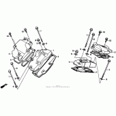 Схема вузла: Tappet cover для Honda VT1100 Shadow