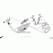Схема вузла: Water pipe для Honda VT750 Shadow Aero