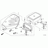 Схема узла: Сиденье для Honda CMX250 Rebel