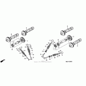 Схема узла: Распредвал и Клапан для Honda ST1100 Pan-European