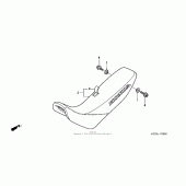 Схема вузла: Сидіння для Honda XR250