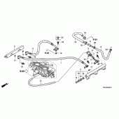 Схема вузла: Дросельна заслонка (TUBING) для Honda GL1800 Gold Wing