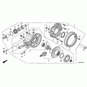 Схема узла: Final driven gear (ST1300) для Honda ST1300 Pan-European
