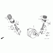 Схема вузла: Crank shaft / piston для Honda XRV750 Africa Twin