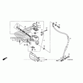 Схема вузла: Передній гальмівний циліндр для Honda XR650