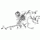 Схема узла: Front valve unit (cbr600ra) для Honda CBR600
