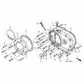 Схема вузла: Права кришка картера для Honda VT1100 Shadow ACE