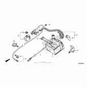 Схема узла: Аккумулятор для Honda CRF250 CRF250X