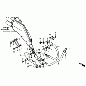 Схема узла: Выхлопная система для Honda XL600 Transalp