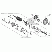 Схема узла: Стартер электрический для Honda CRF230 CRF230F