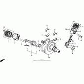 Схема узла: Коленчатый вал для Honda VTR250 VTR