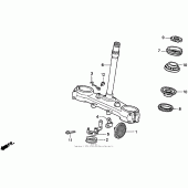 Схема вузла: Рульова траверса для Honda XR250