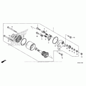 Схема вузла: Стартер електричний для Honda CRF450 CRF450RX