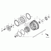 Схема вузла: Зчеплення для Honda VFR800 Interceptor Deluxe