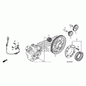Схема вузла: Pulse generator + starting clutch для Honda NT700 NT700V