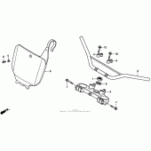 Схема узла: Руль 97-98 для Honda CR250