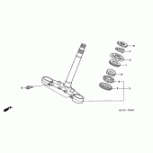 Схема вузла: Рульова траверса для Honda VFR800 VFR