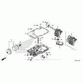 Схема вузла: Масляний насос & Піддон для Honda CRF1000 Africa Twin