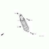Схема вузла: Задня підвіска для Honda CB600F Hornet S