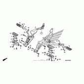 Схема узла: Подножки для Honda NT700 NT700V