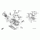 Схема вузла: Rear головка циліндра для Honda XRV750 Africa Twin