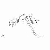 Схема вузла: Підставка для Honda VT600 Shadow VLX Deluxe