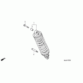 Схема узла: Задняя подвеска для Honda ST1100 Pan-European