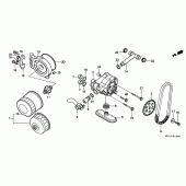 Схема вузла: Масляний насос & Масляний фільтр для Honda XRV750 Africa Twin