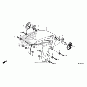 Схема узла: Переднее крыло для Honda CBR600 CBR600RR