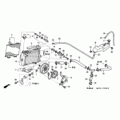 Схема вузла: Радіатор (R.) (VTR1000SP2 / 3/4/5/6) для Honda VTR1000 VTR SP-2