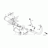 Схема вузла: Вихлопна система для Honda CMX300 Rebel