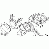 Схема узла: R. saddlebag (NT650VW/X/Y/1) для Honda NT650 Deauville