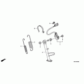 Схема узла: Подставка для Honda NSA700 DN-01