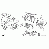 Схема вузла: Cowling comp для Honda NX250