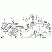 Схема вузла: Паливний бак (02- 04) для Honda CRF450 CRF450R