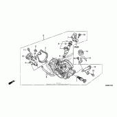 Схема вузла: Дросельна заслонка для Honda CRF250 CRF250R