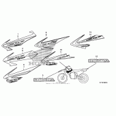 Схема вузла: Mark (2) для Honda CRF150 CRF150F