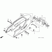 Схема вузла: Задній обтічник для Honda CBR1100XX Blackbird