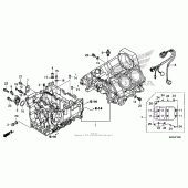 Схема вузла: Картер двигуна для Honda CTX1300