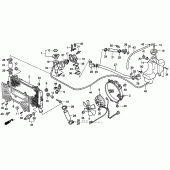 Схема вузла: Радіатор для Honda CBR1000 CBR1000F Hurricane