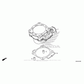 Схема вузла: Cylinder для Honda CRF450 CRF450RX