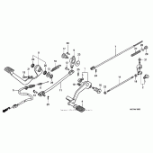 Схема узла: Педаль(Лапка) для Honda VT750 Shadow Spirit