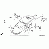 Схема вузла: Заднє крило для Honda XR650