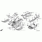 Схема вузла: Center cover для Honda FSC600 Silver Wing